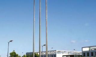 内置手动不锈钢锥形旗杆如何安装 锥形不锈钢旗杆